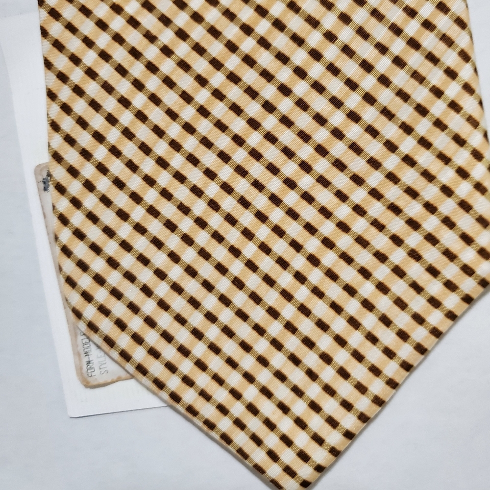 COPY - Boss Hugo Boss men's silk tie new yellow